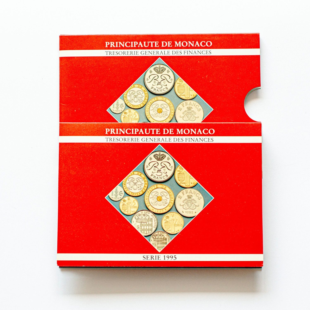 Monaco 1995 Coin Set – 1 Centime to 20 Francs in Original Packaging
