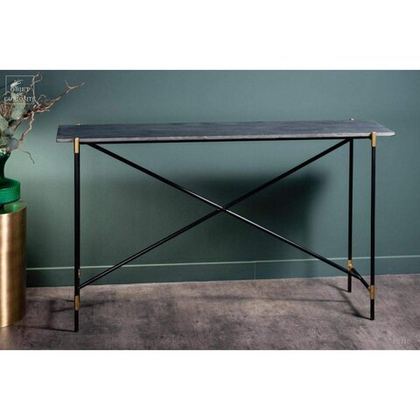 Столик Console black marble Консольный столик Objet de Curiosite Черный