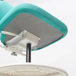 Стул детский - IKEA VIMUND/ВИМУНД ИКЕА, 86х62 см, белый/голубой