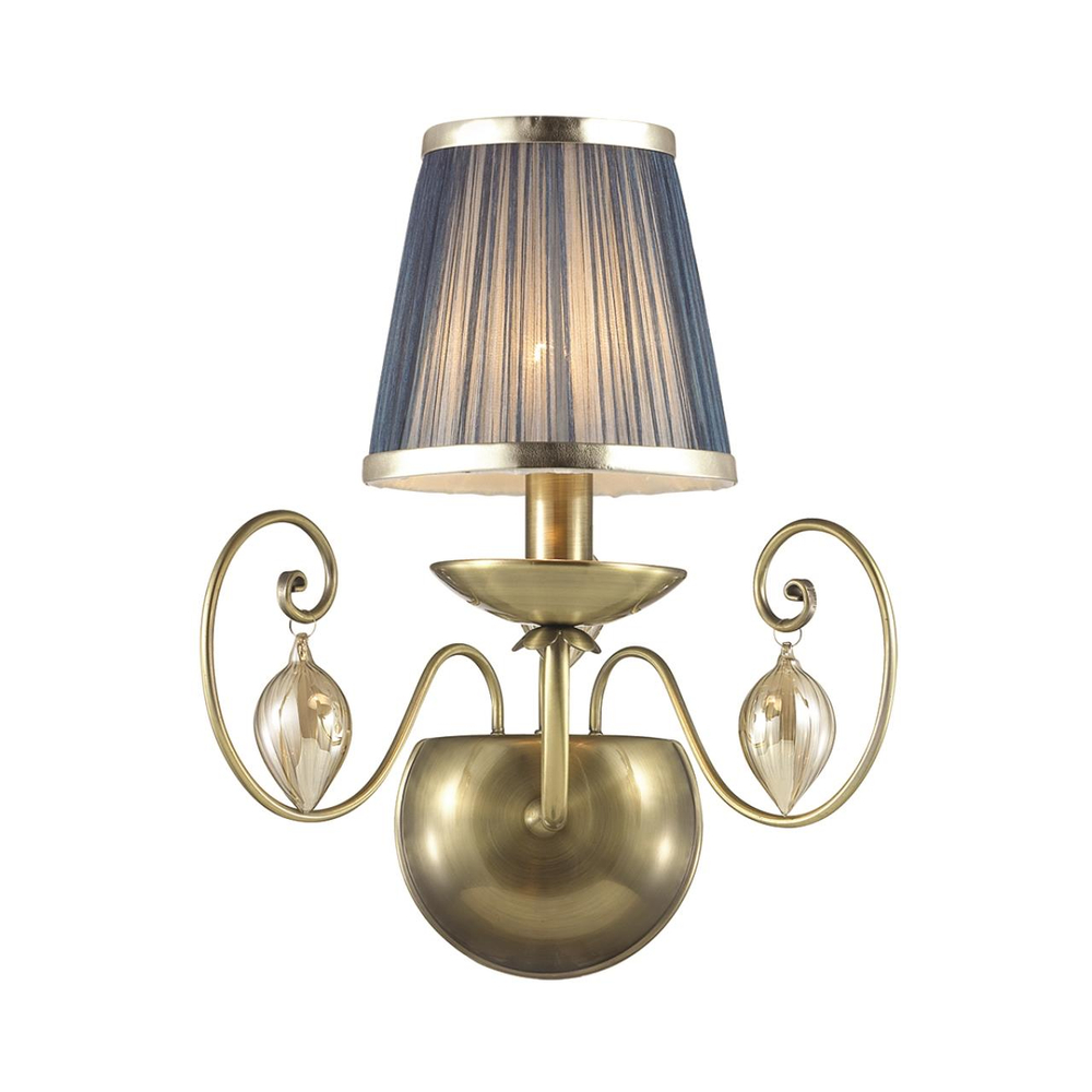 3921/1W CLASSIC ODL18 648 бронза/ткань/стекло Бра IP20 E14 40W 220V NIAGARA