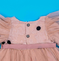 платье гипюр Горошек с ободком 4324