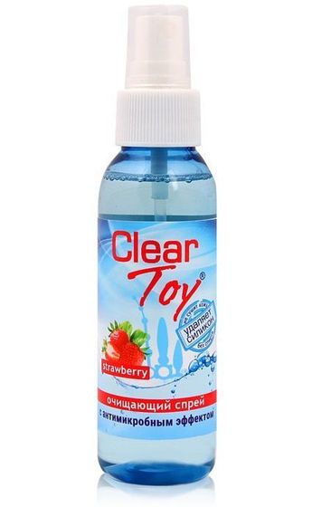 Очищающий спрей для игрушек CLEAR TOY Strawberry - 100 мл.