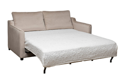 Диван двухместный Garda Decor Portofino светло-серый с кантом механизм караван