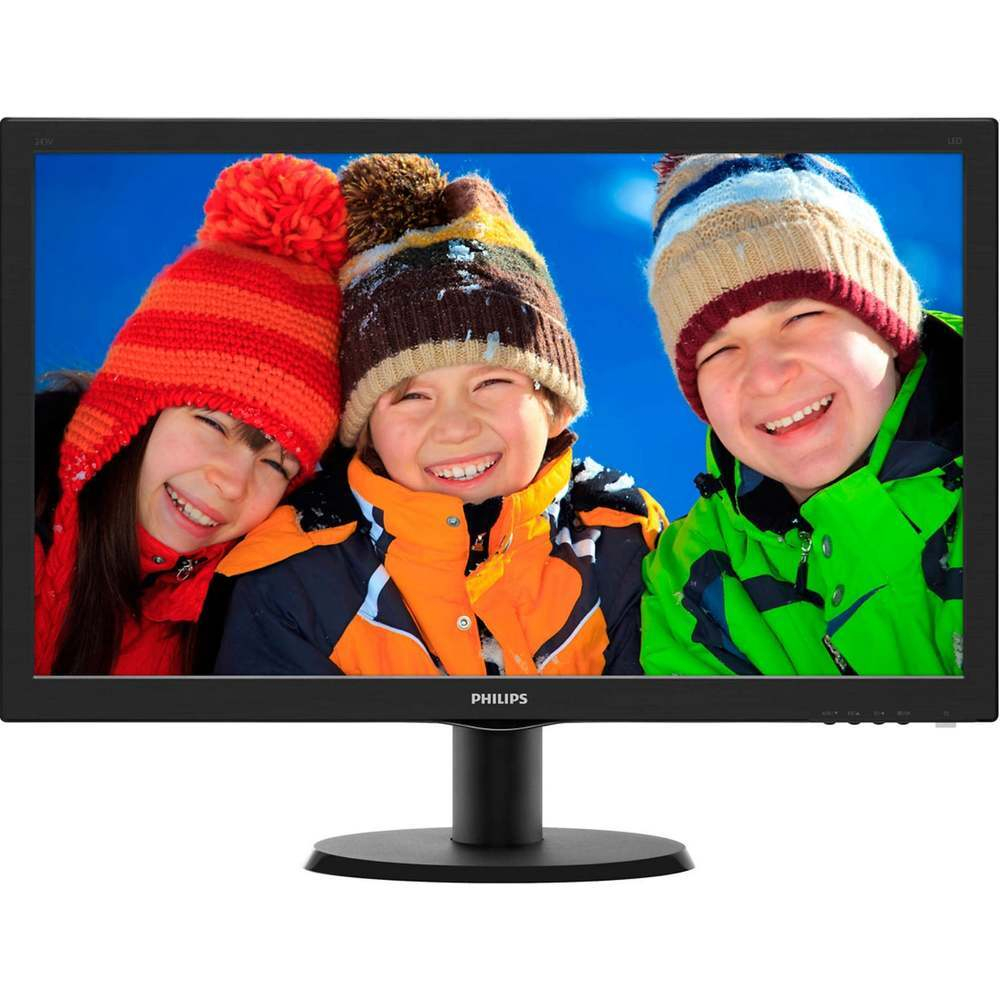 Монитор 24" Philips 243V5QSBA черный