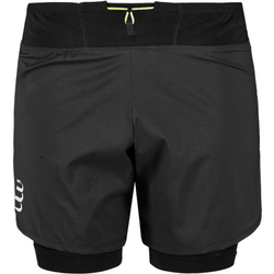 Мужские теннисные шорты Compressport Trial 2-in-1 Short - black