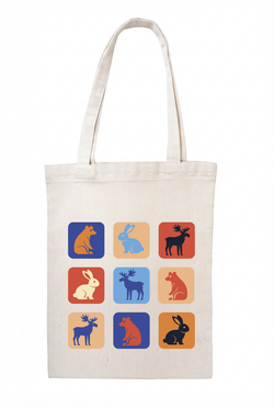 Сумка‑шоппер натуральная светлая