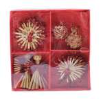 Набор украшений 8шт 6см из дерева SYSDLB-492242