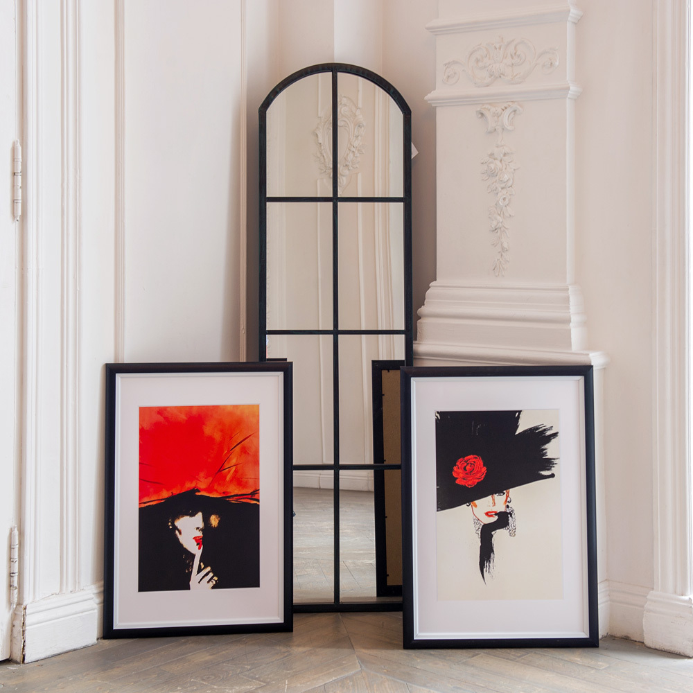 Настенное зеркало Объект мечты Виндзор блэк