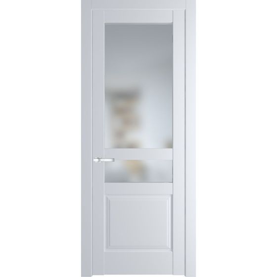 Межкомнатная дверь эмаль Profil Doors 4.5.4PD вайт остеклённая