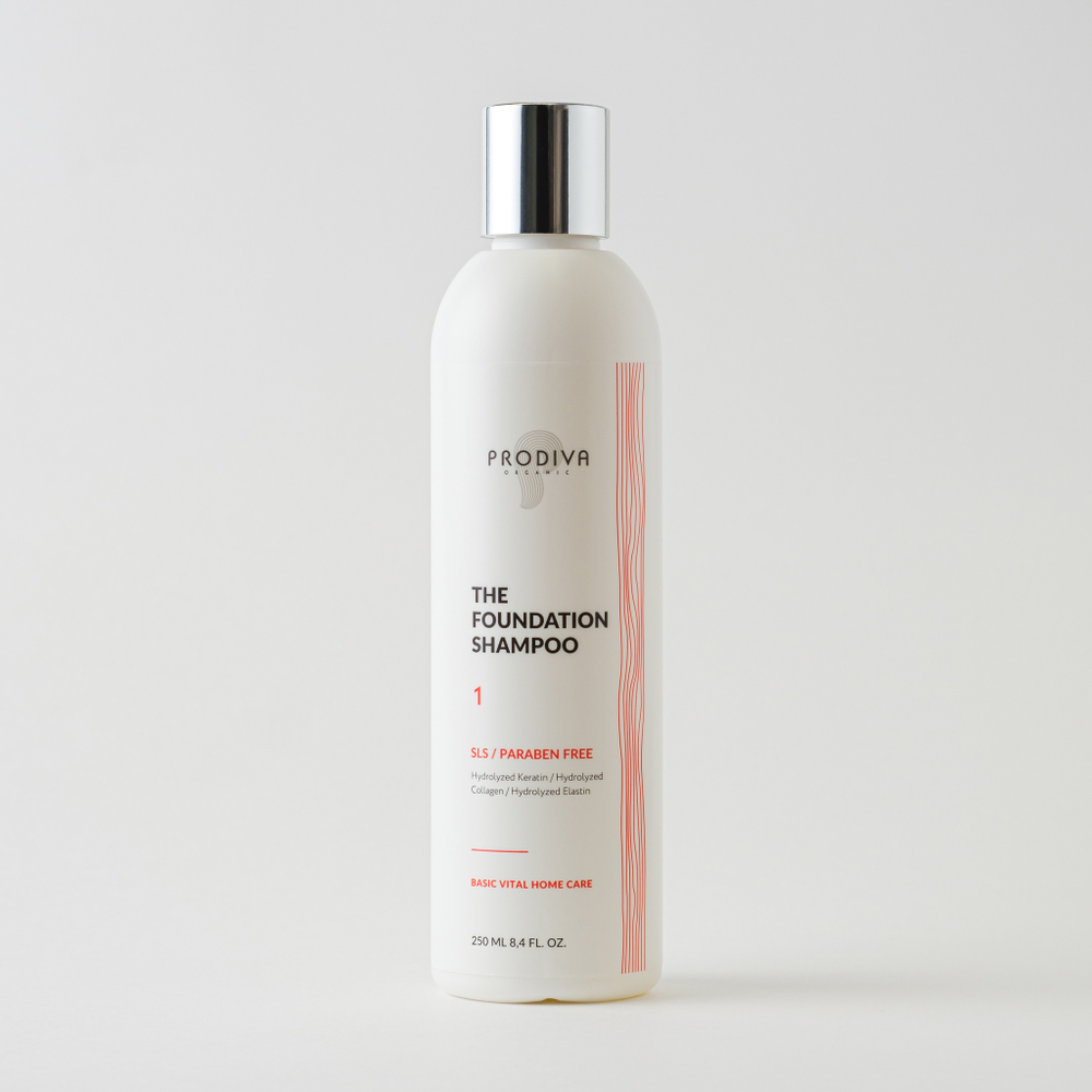 Prodiva, профессиональный базовый шампунь для домашнего ухода THE FOUNDATION SHAMPOO, 250 мл.