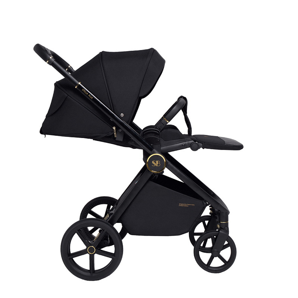 Детская коляска Sweet Baby Stella Plus 2 в 1 Black