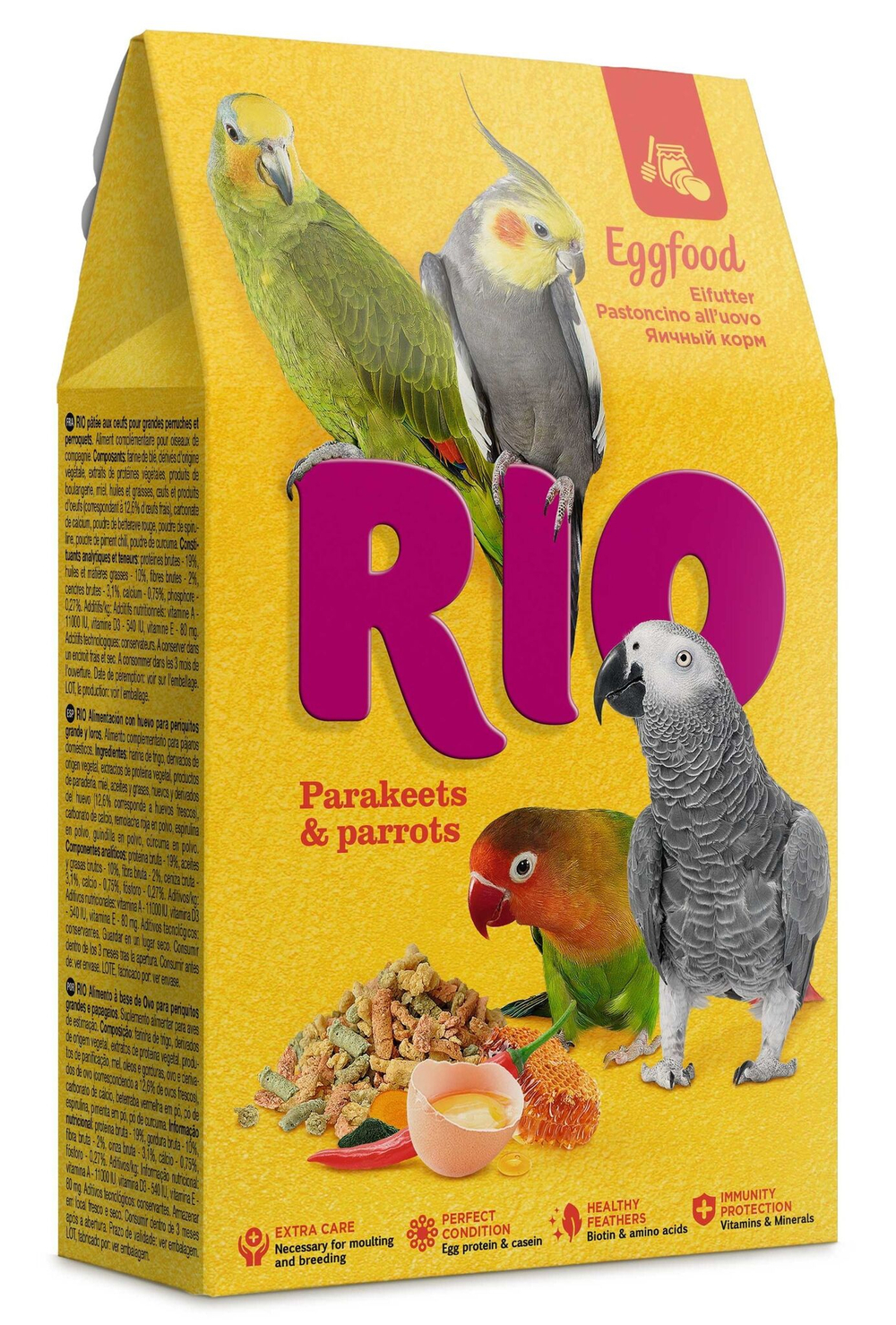 Яичный корм RIO для средних и крупных попугаев, 250 г