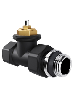 Набор термостатический прямой Royal Thermo Design 1/2"М30х1,5 (Черный)