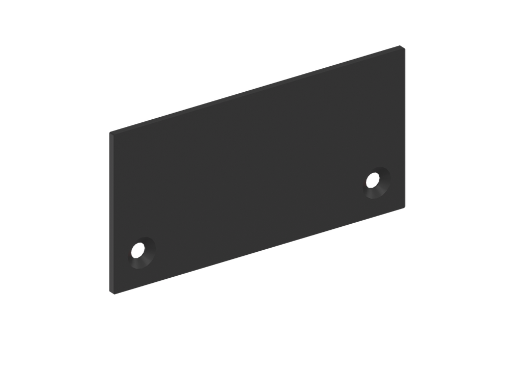 Боковая заглушка для профиля L18513 Цвет:Черный. RAL9005