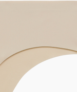 Трусы женские бесшовные бразильана Atlantic, нейлон/эластан, свело-бежевые, LS-002