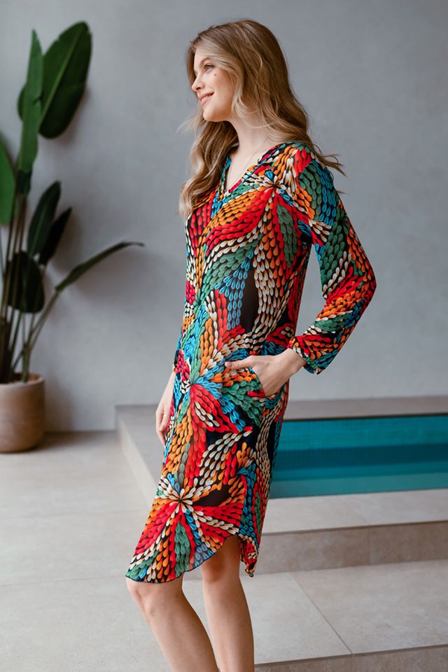 Туника Barbara прямого силуэта с длинным рукавом