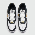 кроссовки Nike Air Force 1 Low White Black Gold