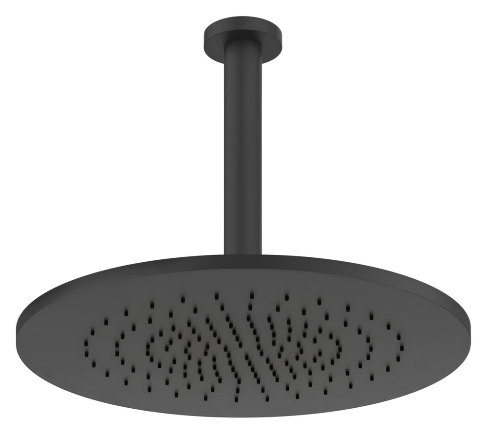 Верхний душ Gessi316, Ø355 мм, шарнирный для потолочного крепления, цвет Matte Black