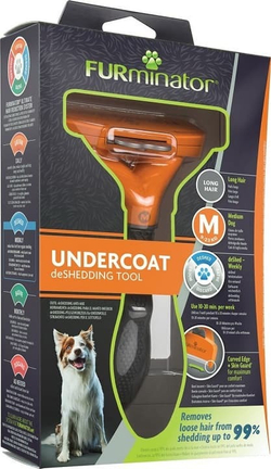 FURminator M для средних собак с длинной шерстью