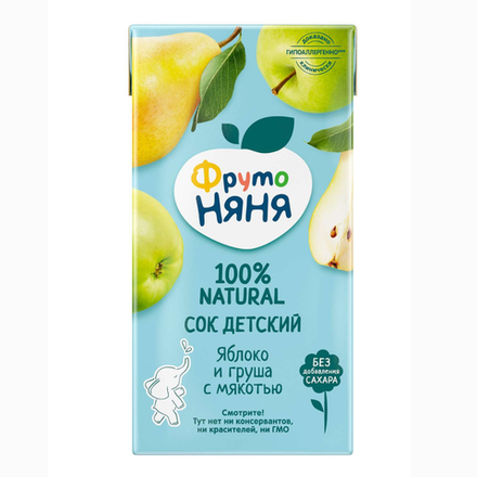 Сок Фруто Няня Яблоко-персик 0,5 л