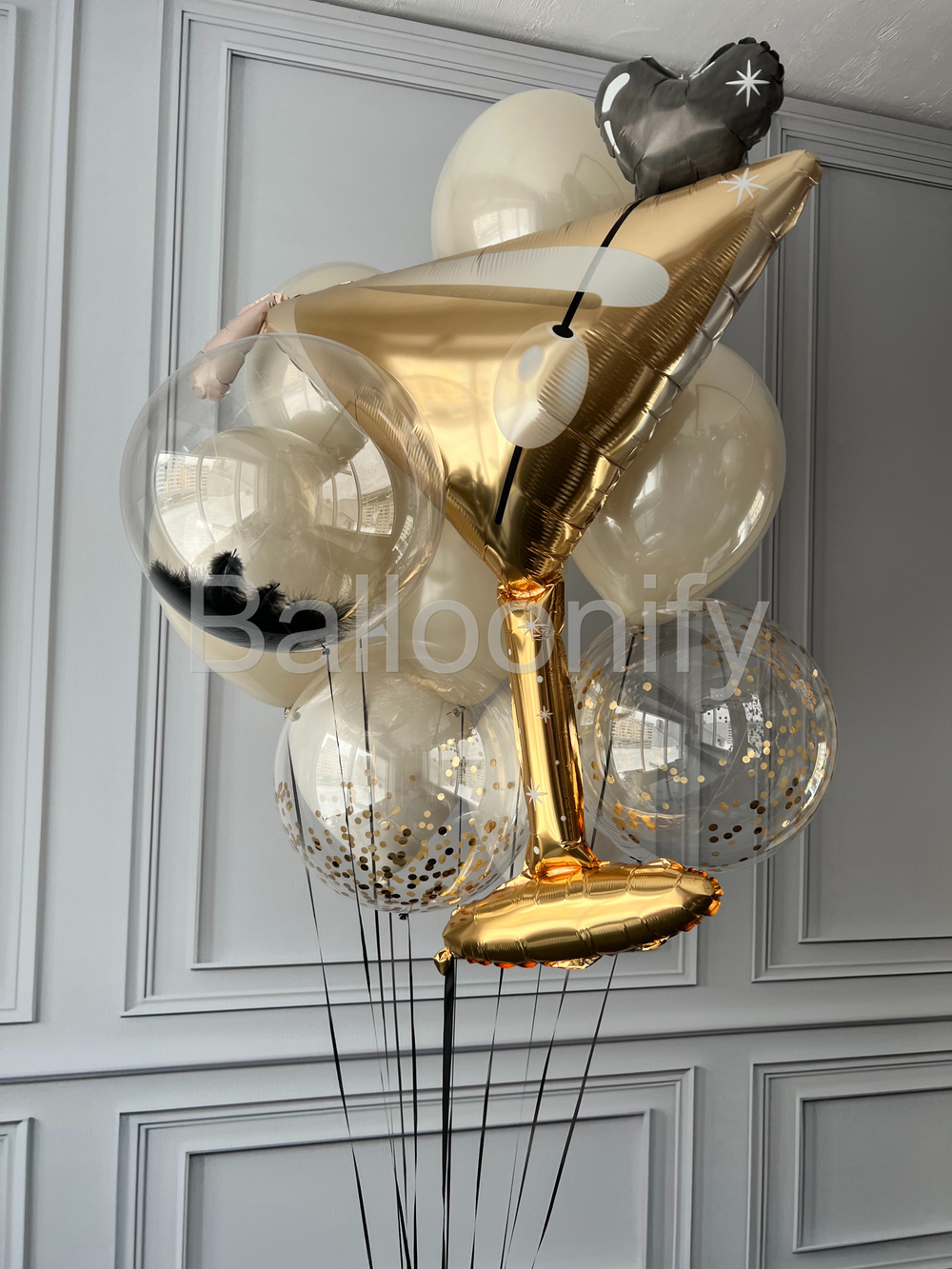 Набор шаров "Брызги шампанского" дизайн № 2