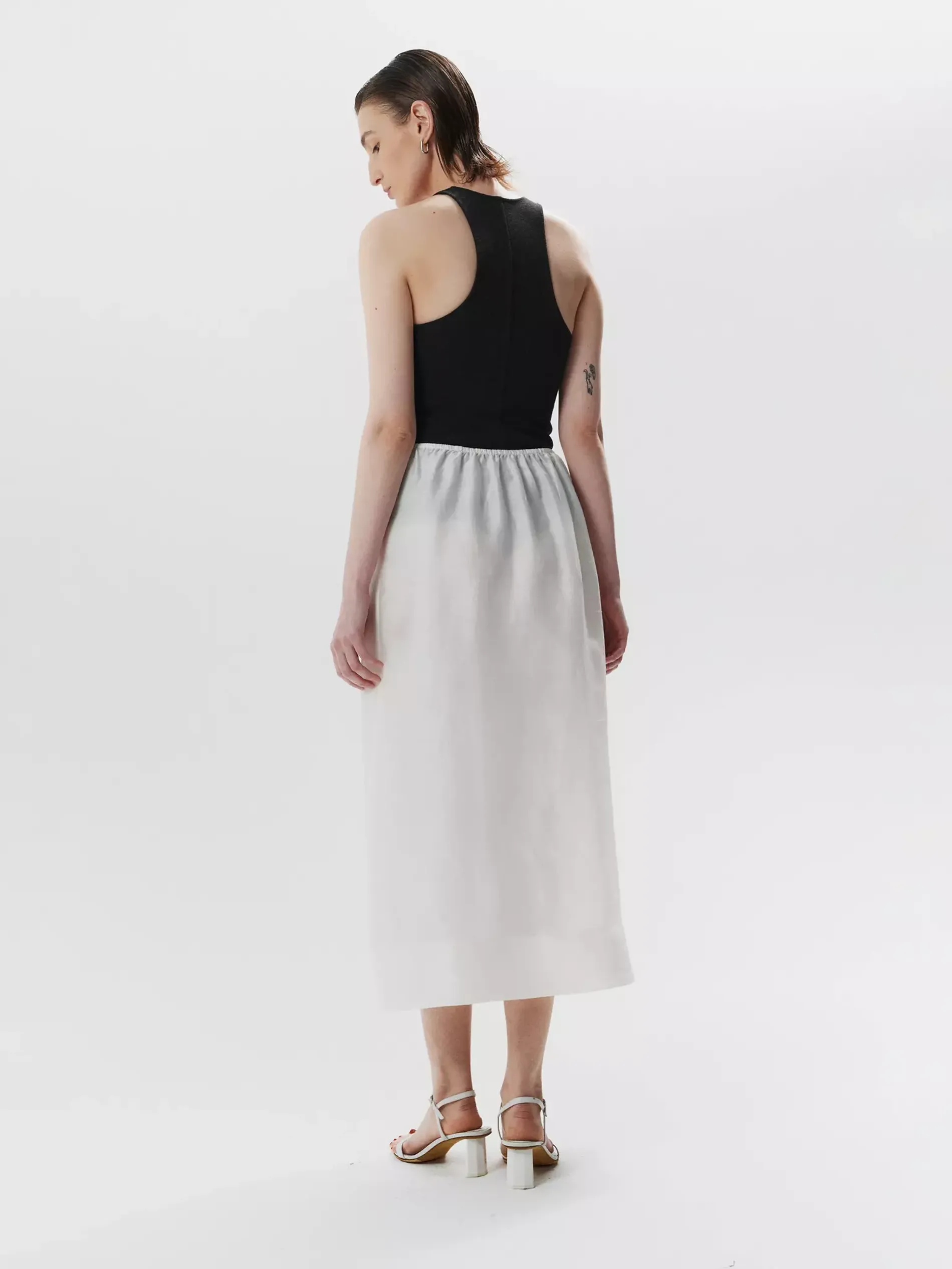 Юбка шелковая milk