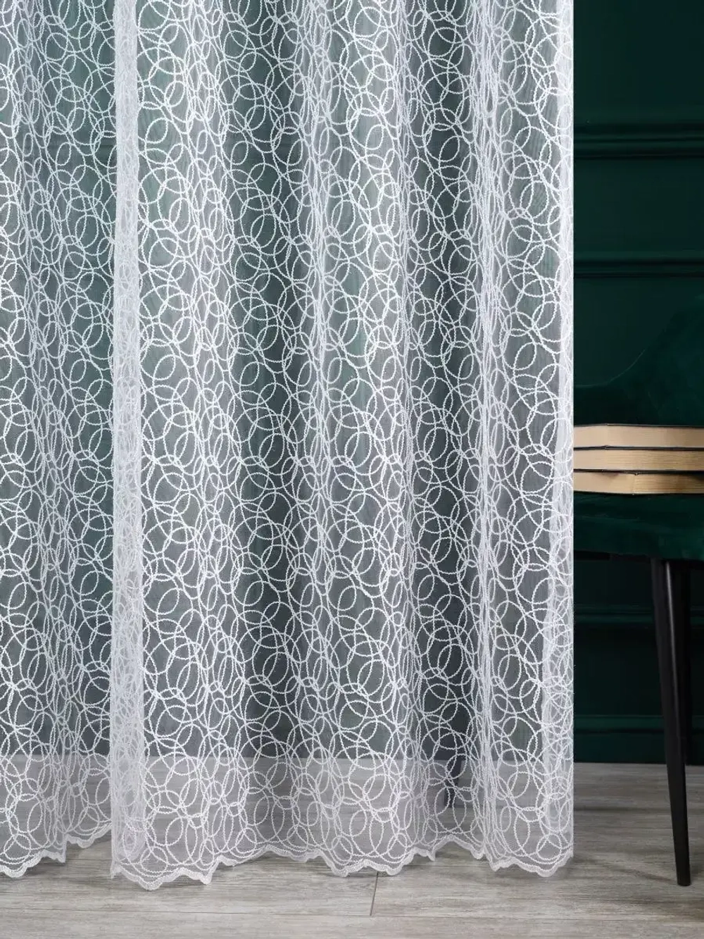 Тюль в спальню гостиную белый 300х240