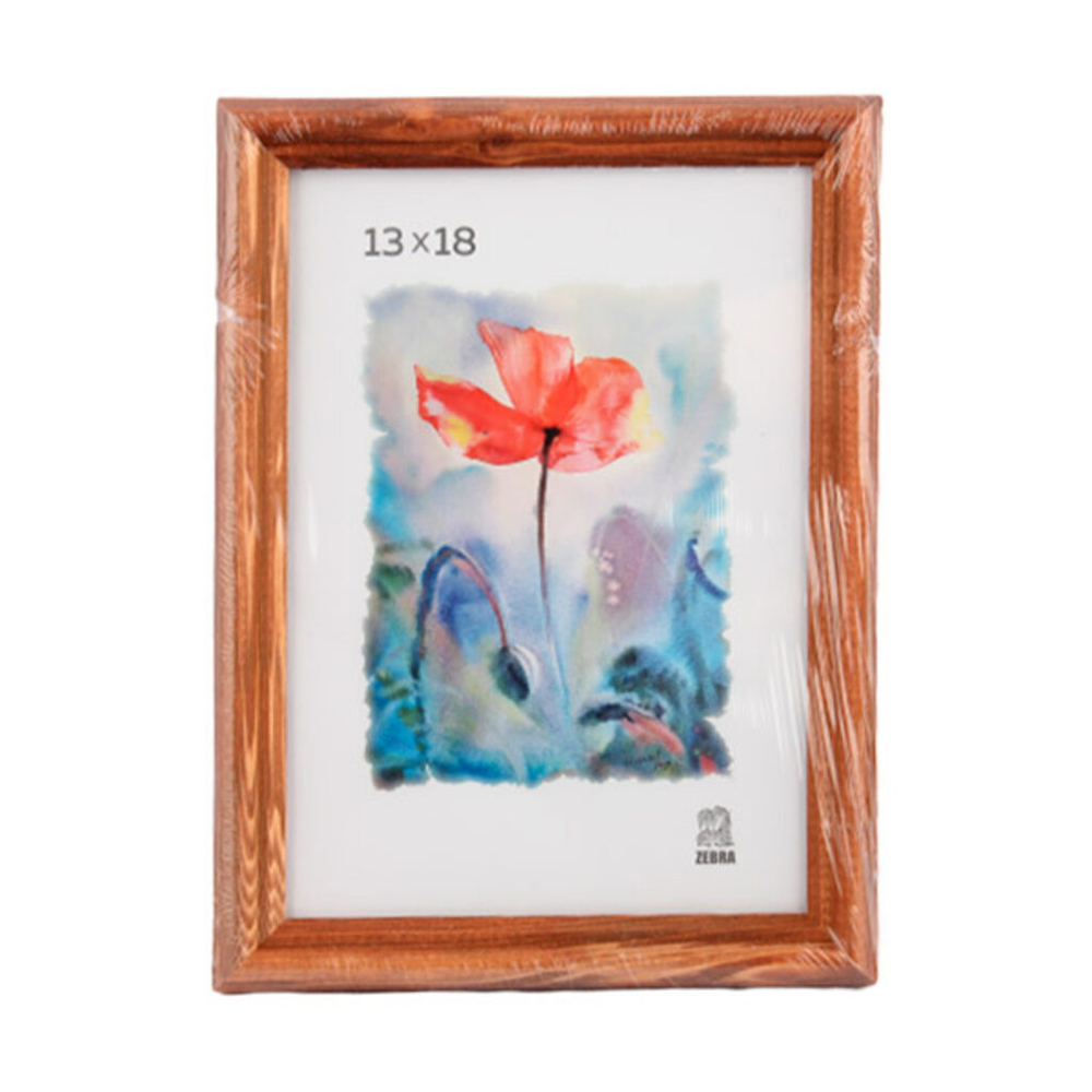 Фоторамка дерево 13*18см. 1701 (Светло-коричневая)