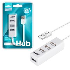 Хаб USB-концентратор USB 2.0 на 4 USB JBH HUB-112 (Белый)