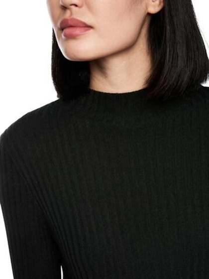 Marc Cain Джемпер в рубчик с добавлением шерсти и кашемира