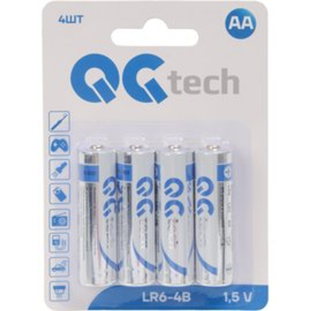 Батарейка алкалиновая QG tech ААА/ LR03 4шт
