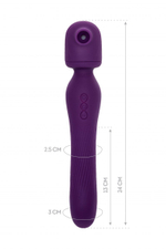 Фиолетовый универсальный стимулятор Kisom - 24 см.