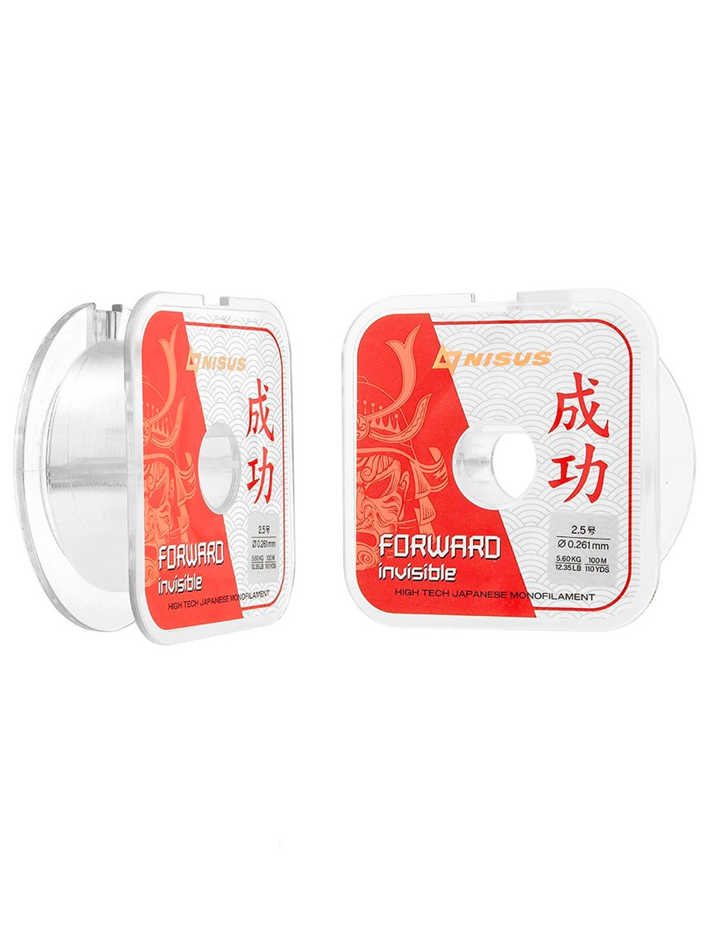 Леска для рыбалки Nisus FORWARD Invisible Nylon 0,496mm/100m (N-FI-0496-100)
