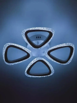 Люстра потолочная светодиодная с пультом ДУ Rivoli белая 64Вт LED 2700-6000К, светильник на кухню, в детскую, в спальню