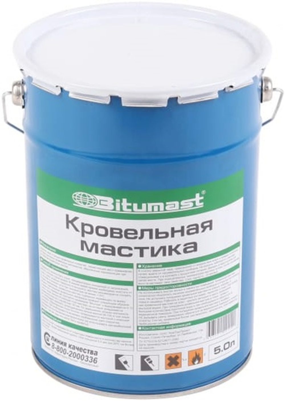 БИТУМАСТ Мастика кровельная (5л) металлическое ведро