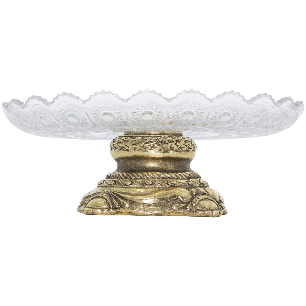 Фруктовница-конфетница Флора Бронза