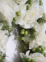 Венок цветочный для украшения интерьера 40 см