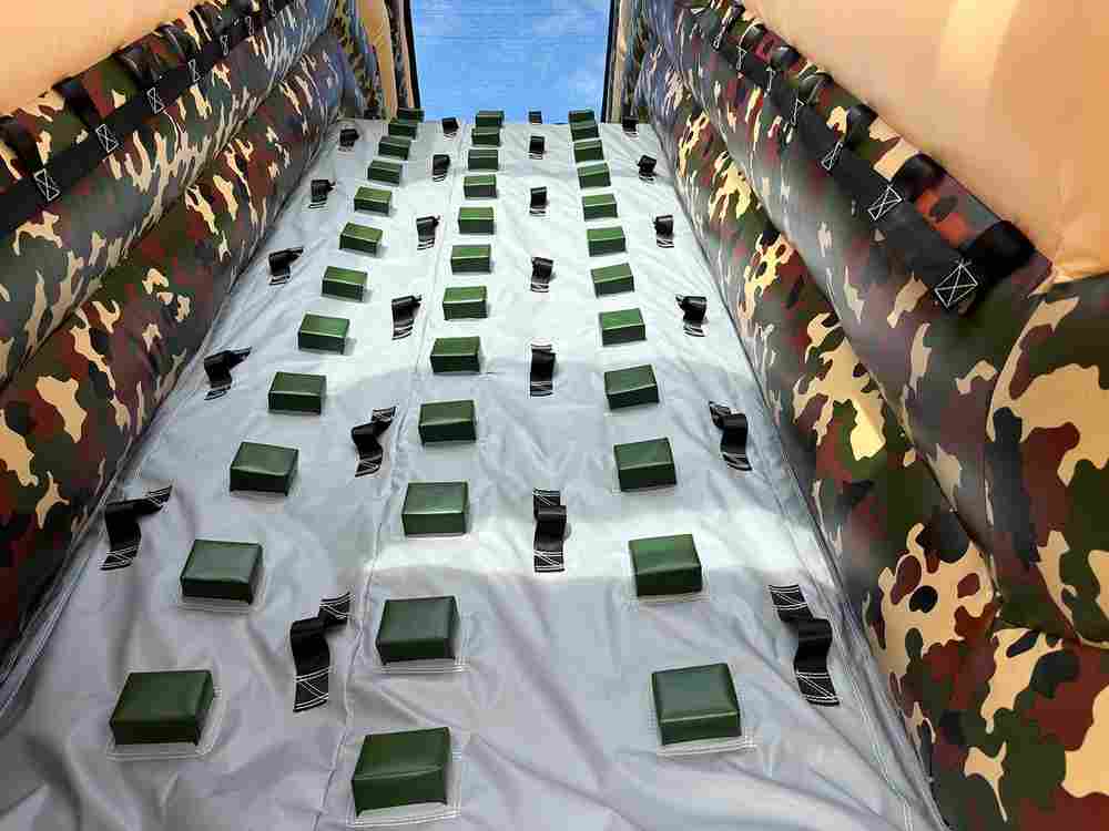 Надувная полоса препятствий «Патриот», 4 блока, 22х4х5 м