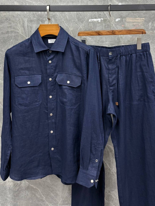 Льняной костюм Brunello Cucinelli
