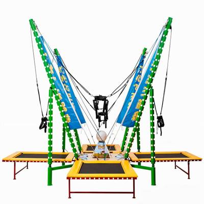 Банджи-батут «Скай-джамп», 4-местный, 6×6×4,5 м