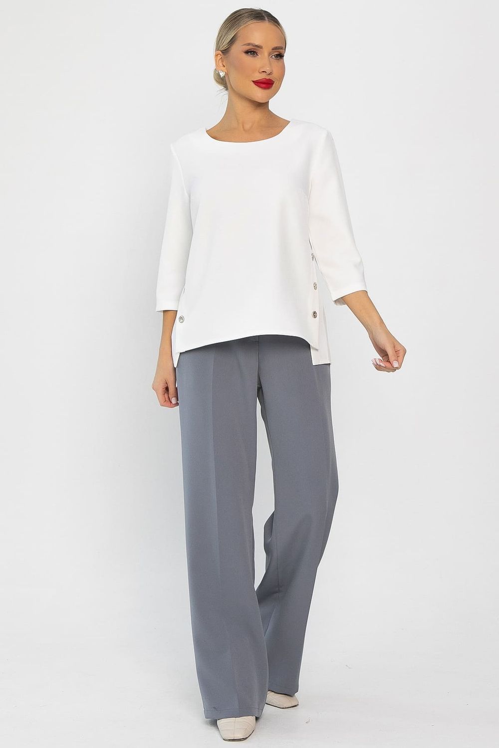 Блуза Аурия (белая) Б14217-48М LT Collection