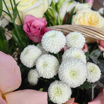 Авторская ароматная корзина с французскими розами