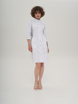 Халат медицинский женский | Х-201 ак 3/4 клеон проф