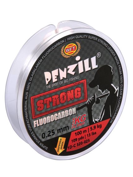 Леска монофильная WFT Penzill FLUOROCARBON Strong 100 м, 0,25 мм