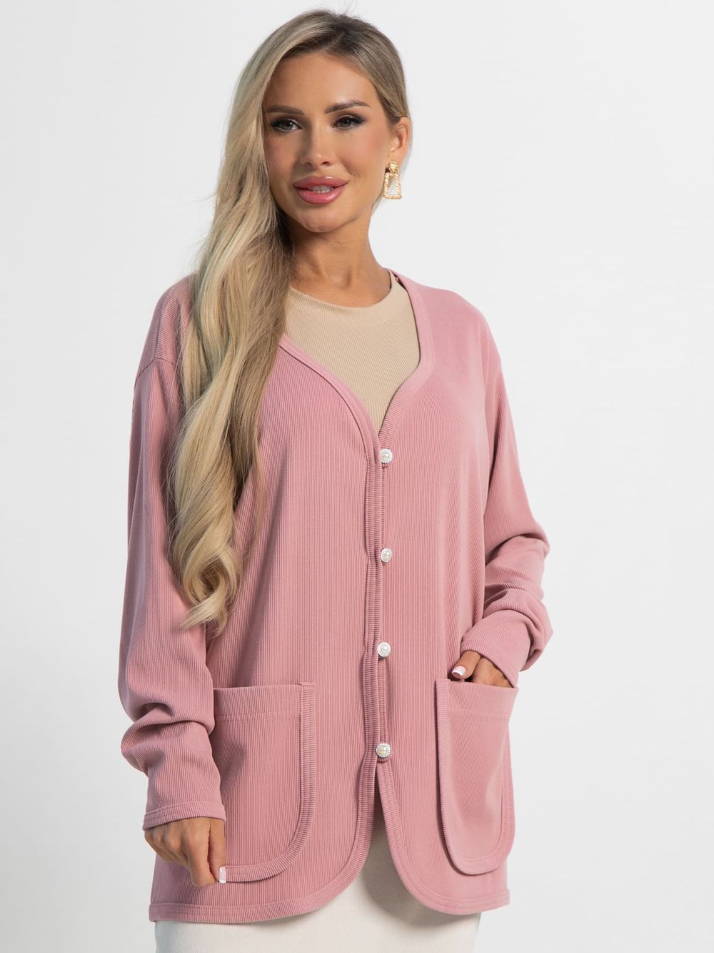 Кардиган Келли (пудра) Б15350-39М LT Collection