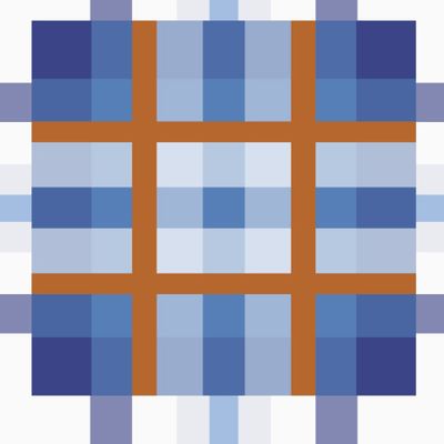 Голубые квадраты с белым