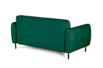 Siena диван-кровать прямой с подлокотниками, бархат зеленый 19