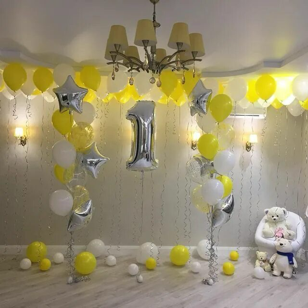 Декор гостиничного номера воздушными шарами #2