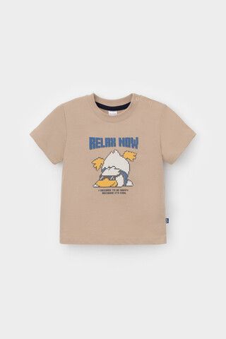 фуфайка  для мальчика  КР 302756/темно-бежевый к568