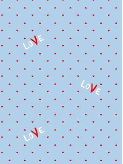 Простынь Сказка "Love" 240х215 см, поплин